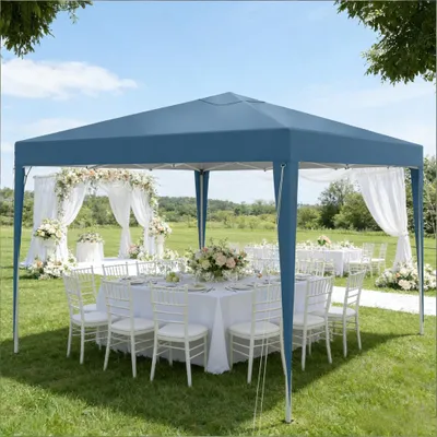 Produktbild von Pop-Up Partypavillon mit Tragetasche – Gazebo & Dachzelt für Outdoor, tragbar & stilvoll (nur Pavillon)