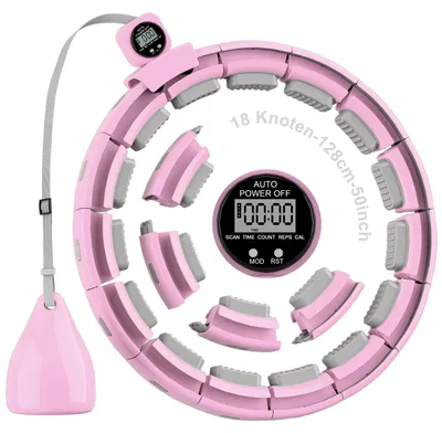 Produktbild von Reifen, Fitness Hula mit Gewicht, rosa, für Erwachsene