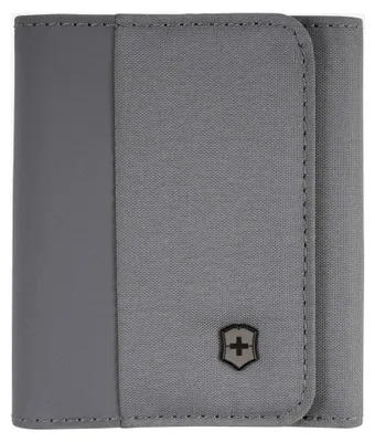 Produktbild von Tri-Fold Geldbörse mit RFID-Schutz, Kartenfächer, Ausweisfach, für Damen und Herren, Grau