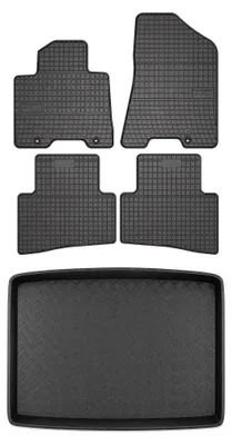 Obrázok produktu pre Gumové autokoberce SolidPRO + vaňa kufra pre: Kia Sportage IV 2015- 5 ks