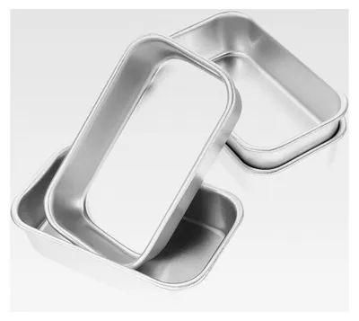 Produktbild von Brotbackform aus Kohlenstoffstahl, 4 Stück mit Deckel, hitzebeständig für Küchenutensilien