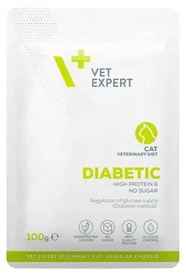 Image de Nourriture pour chat VETEXPERT Diabetic Cat Poulet 100 g
