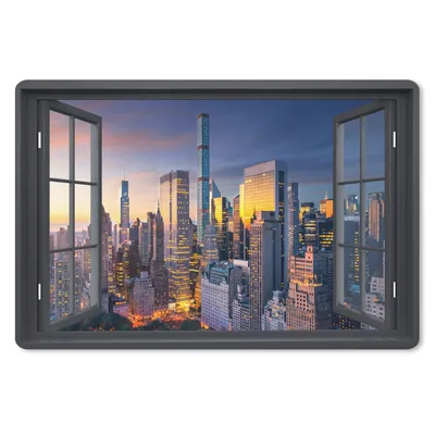 Produktbild von MuchoWow® Mauspad Mousepad Ansicht - New York - Skyline 27x18 cm - Mousepads - Maus Mat - Pad - Mausunterlage - Büroartikel - Desk Matten
