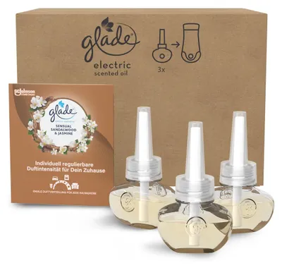 Zdjęcie produktu dla Glade, elektryczny wkład zapachowy, zestaw 3 sztuki