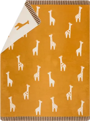 Produktbild von David Fussenegger Kinderdecke Mila 'Giraffen' 150 x 200 cm Gold - Gelb