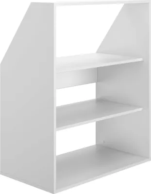 Image de Armoire sous pente avec 2 étagères - Blanc - ADEZIO