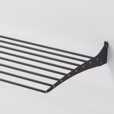 Obrázok produktu pre Hliníkový nástenný sušiak, robustné a odolné riešenie sušenia - Foxydry Fold Down 116 cm čierny