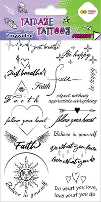 Produktbild von Happy Color abwaschbare Wort-Tattoos