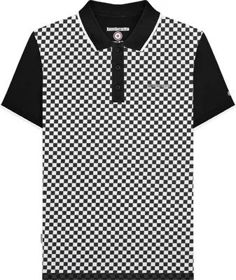 Produktbild von Lambretta - "SS25" Poloshirt für Herren LB262 (3XL) (Schwarz/Weiß)