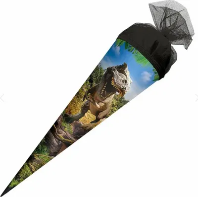 Produktbild von Roth Schultüte Tyrannosaurus rund Tüllverschluss 50cm