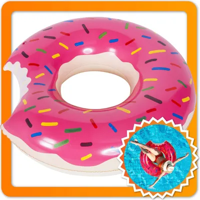 Obrázok produktu pre Nafukovací donut fialovo-ružový