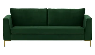 Produktbild von Dreisitzer-Sofa Gosena - dunkelgrün - Velluto 10