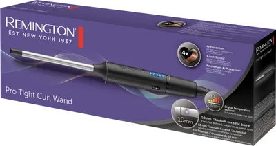 A product box for a Remington Pro Tight Curl Wand.