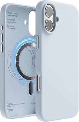 Produktbild von Elago MagSafe Silikonhülle für iPhone 16 Plus Hellblau