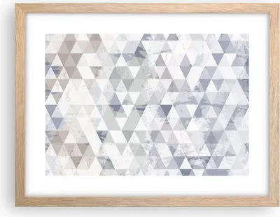 Produktbild von Gerahmtes Poster - Rahmen in heller Eiche - Abstraktion modern - 40x30 cm - Wand Bild - Wanddeko - Wandbilder - Wandposter - Bilderrahmen - Bilder - Kunstdruck - Wandbild - P2NAA40x30-4075