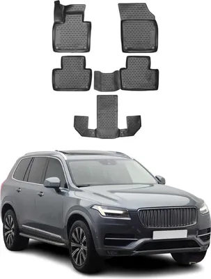 Obrázek produktu pro Gumové koberečky OMAC pro Volvo XC90 2019-2025, černé 4x