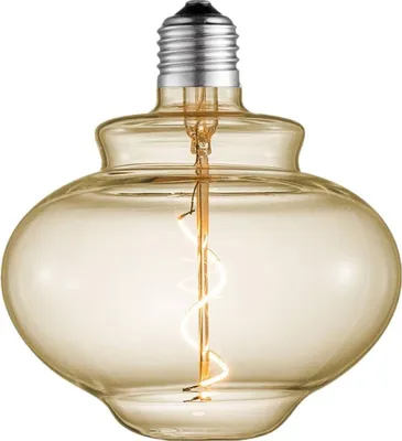 Produktbild von Lucande LED-Glockenlampe, E27 4W, amber, Ø 16 cm, 2700K