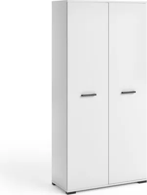 Obrázek produktu pro Šatní dvoudveřová skříň 90 cm KLENRI  - bílá