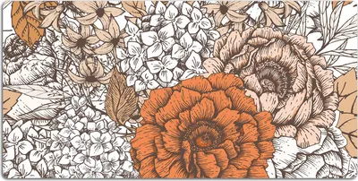 Obrázok produktu pre Podložka na stôl 100x50 cm Podložka pod myš - oranžové ruže