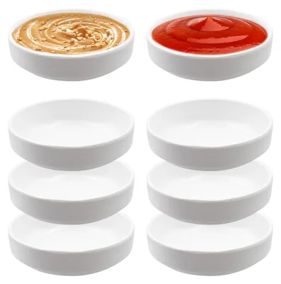 8 Melamin-Dipschalen, rund, 8,7 x 2,5 cm, stapelbar