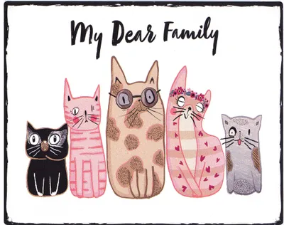 Produktbild von Moritz Deko Blechschild My Dear Family Retro Geschenk-Idee aus Metall Vintage-Design zur Dekoration