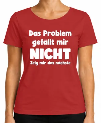 Obrázok produktu pre Neukazujte mi ďalšie sarkastické humorné dámske tričko, červené, S