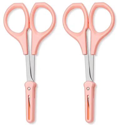 Bastelschere 2 Stück, 10,2 cm, rosa, Haushaltsschere