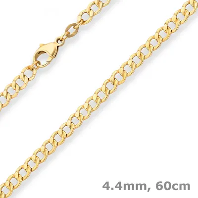 4-4mm-Panzerkette-hohl-aus-750-Gelbgold-60cm