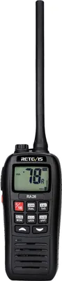 Obrázek produktu pro Retevis RA26 Námořní Vysílačka, IP67 Vodotěsná plovoucí, 88 kanálů VHF, Monitor Scan, Dual/Tri-Watch, USB nabíjení, Vhodné pro mezinárodní námořní 2-pásmové rádio (1ks)