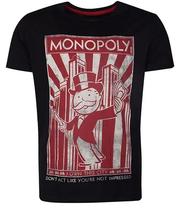 Produktbild von Difuzed - T-Shirt Herren - Monopoly »I Own This City« (schwarz) Shirt XL