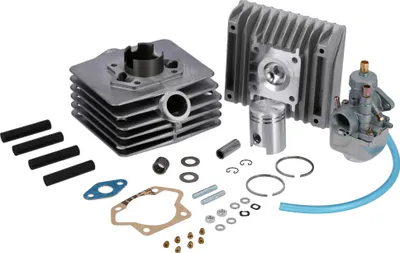 Zdjęcie produktu dla Zestaw: 4-kanalowy cylinder tuningowy + tlok + glowica + gaznik, 60 cm3 - dla Simson S51, SR50