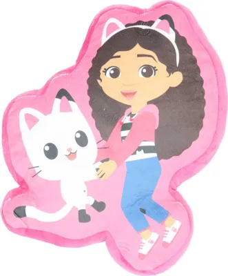 Image de Coussin en forme de maison de poupée Gabby's Dollhouse - Cakey Cat