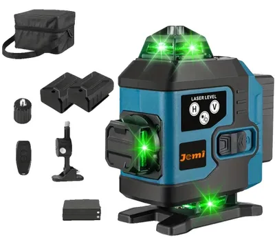 Immagine prodotto di Livella laser, portata 360°, display intuitivo, 2 batterie