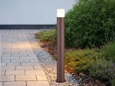 Produktbild von LED Wegeleuchte Aluminium Rostoptik Höhe 80cm, Einfahrt & Garten Wegbeleuchtung