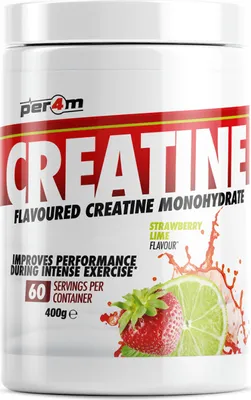 Produktbild von Per4m Creatine Flavoured (400g) Strawberry Lime - Kreatin - Kreatin-Monohydrat