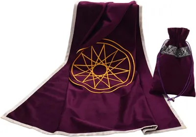 Productafbeelding van Tarot tafelkleed altaar waarzeggerij doek met - Pouch (Paars)