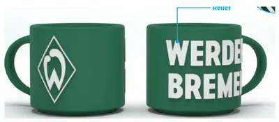 Produktbild von SV Werder Bremen Tasse Relief grün