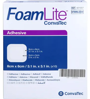 Immagine prodotto di Schiuma Lite ConvaTec adesiva 8x8cm, 10 St VER