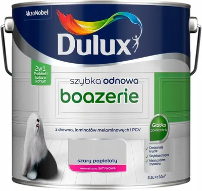 Produktbild von Renovierungsfarbe für Holzvertäfelungen, Aschgrau, seidenmatt, 2,5 l