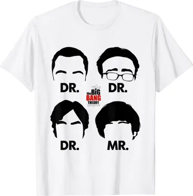Image de The Big Bang Theory - "Doctors And Mr" T-shirt pour homme BI772 (3XL) (Blanc)