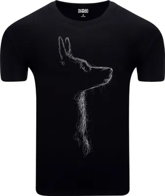 Produktbild von Diarbo Herren T-Shirt mit Tierliebhaber Druck Skizze eines Deutscher Schäferhund Schwarz Gr.XXL