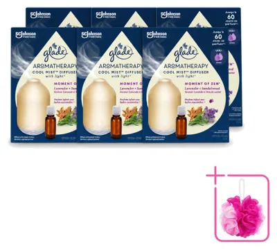 Produktbild von 6 x Glade Aromatherapy Mist Diffuser Starterset - Moment of Zen - 17,4 ml - Sparpackung - 6 Stücke