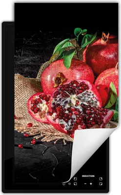 Produktbild von DarHaus Herdabdeckplatte 1 teilig 30x52 cm Anti Rutsch Matte Aufrollbar, Fruchtzuschuss