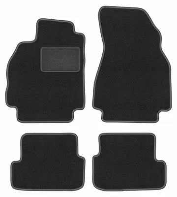 Immagine prodotto di Tappetini in moquette per Renault Megane II 2002-2008 (hatchback) – set 4 pezzi, grigio grafite, su misura – Wielganizator LUX