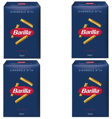 Immagine prodotto di Barilla Girandole numero 34 pasta di semola di grano duro 500g confezione da 4 pezzi