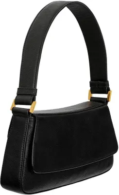Produktbild von Lederhandtas Damen Schultertasche Schwarz Lederschutz