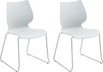 Produktbild von CLP 2er Set Stuhl Houma weiß