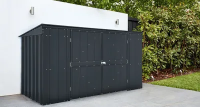 Produktbild von Globel Gerätehaus "Tonnen-Depot Easy" 7x3 - 3bins