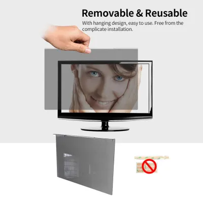 Zdjęcie produktu dla Monitor panoramiczny do zawieszenia? Folia ekranowa z filtrem anty-UV – folia ochronna o wysokiej przepuszczalności światła do monitorów stacjonarnych o przekątnej 20–22 cali
