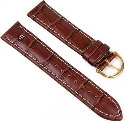 Produktbild von Ersatzband 20mm Leder Braun Louisiana Optik Maurice Lacroix 18370G